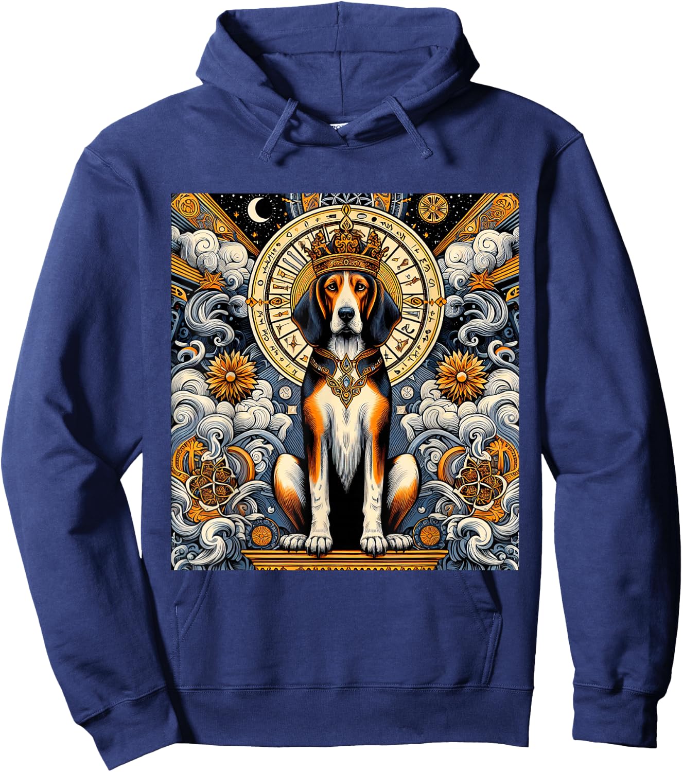 Treeing Walker Coonhound tarot card Hoodie - Hoodie | Navy
