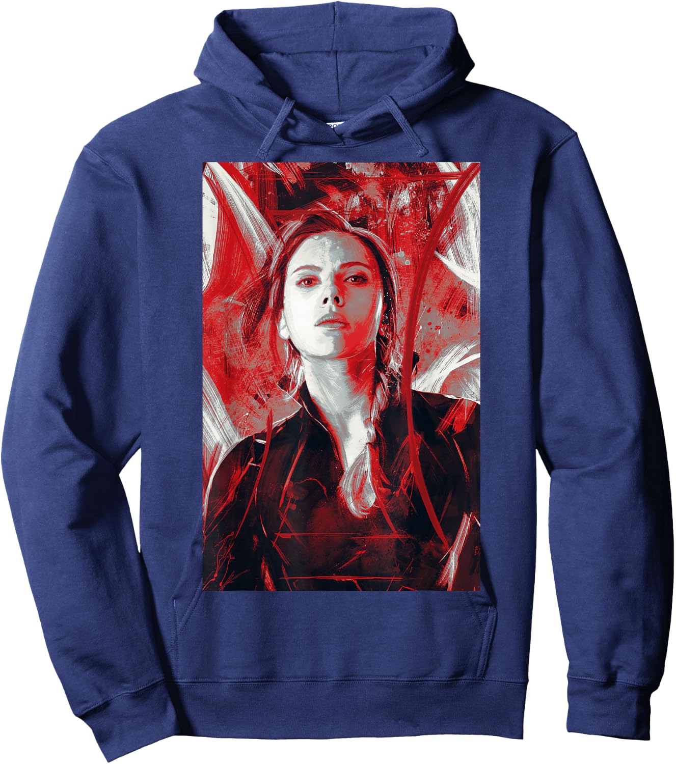 Marvel Avengers Endgame Black Widow Painting Graphic Hoodie - Hoodie | Navy