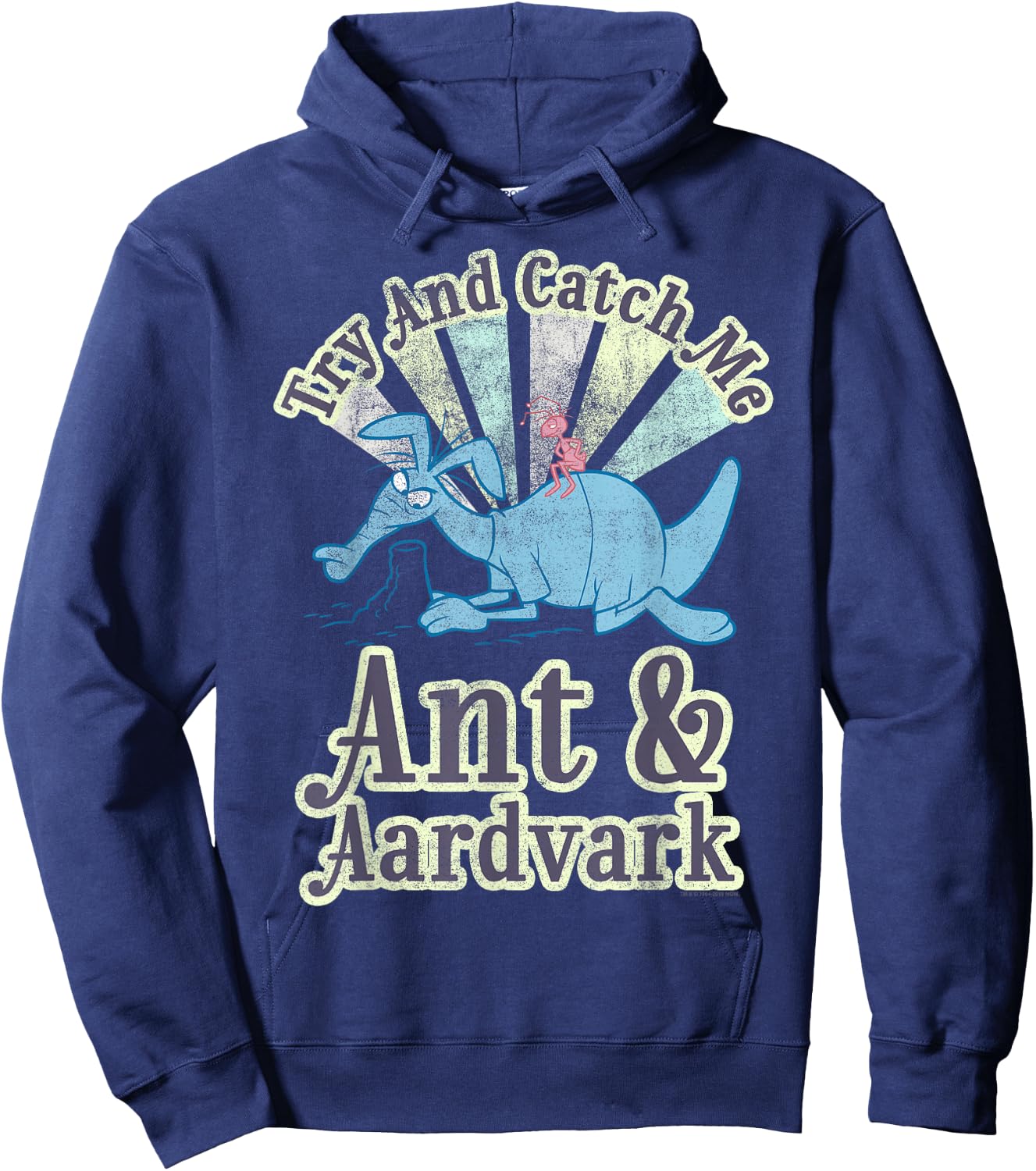 Pink Panther Ant And Aardvark Try And Catch Me Hoodie - Hoodie | Navy