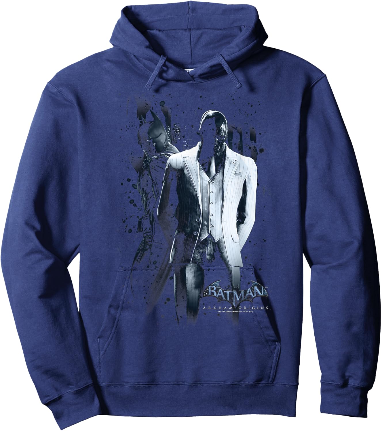 Batman: Arkham Origins Black Mask T Shirt Hoodie - Hoodie | Navy