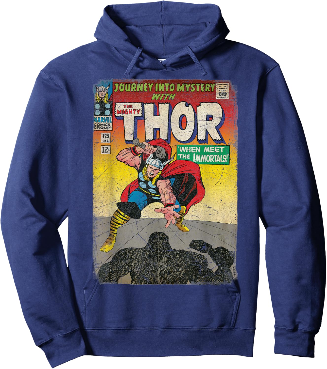 Marvel The Mighty Thor Journey Into Mystery Retro Comic Hoodie - Hoodie | Navy