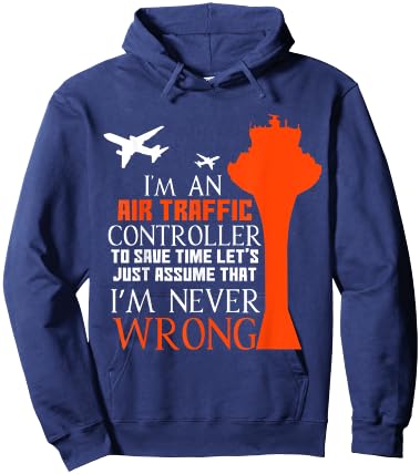 I'm An Air Traffic Controller - I'm Never Wrong Hoodie - Hoodie | Navy