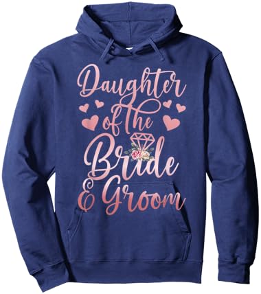 Daughter of The Bride and Groom Daughter Hoodie - Hoodie | Navy