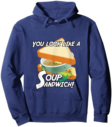You Look Like A Soup Sandwich Military Theme Hoodie - Hoodie | Navy
