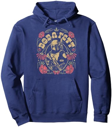 Star Wars - Boba Fett Boho Inspired Hoodie - Hoodie | Navy