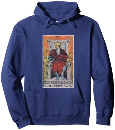 Emperor Tarot Shirt Occult Divination Psychic Gift Hoodie - Hoodie | Navy