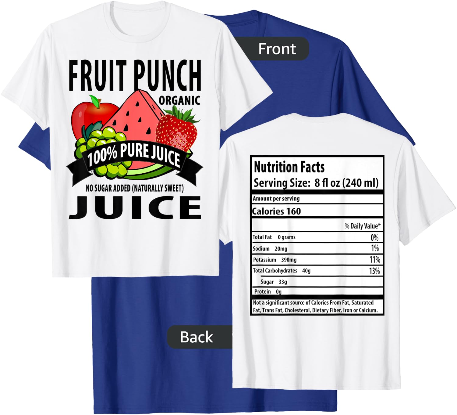 Fruit Punch: Family Halloween Costumes for 5 People T-Shirt - T-Shirt | Royal