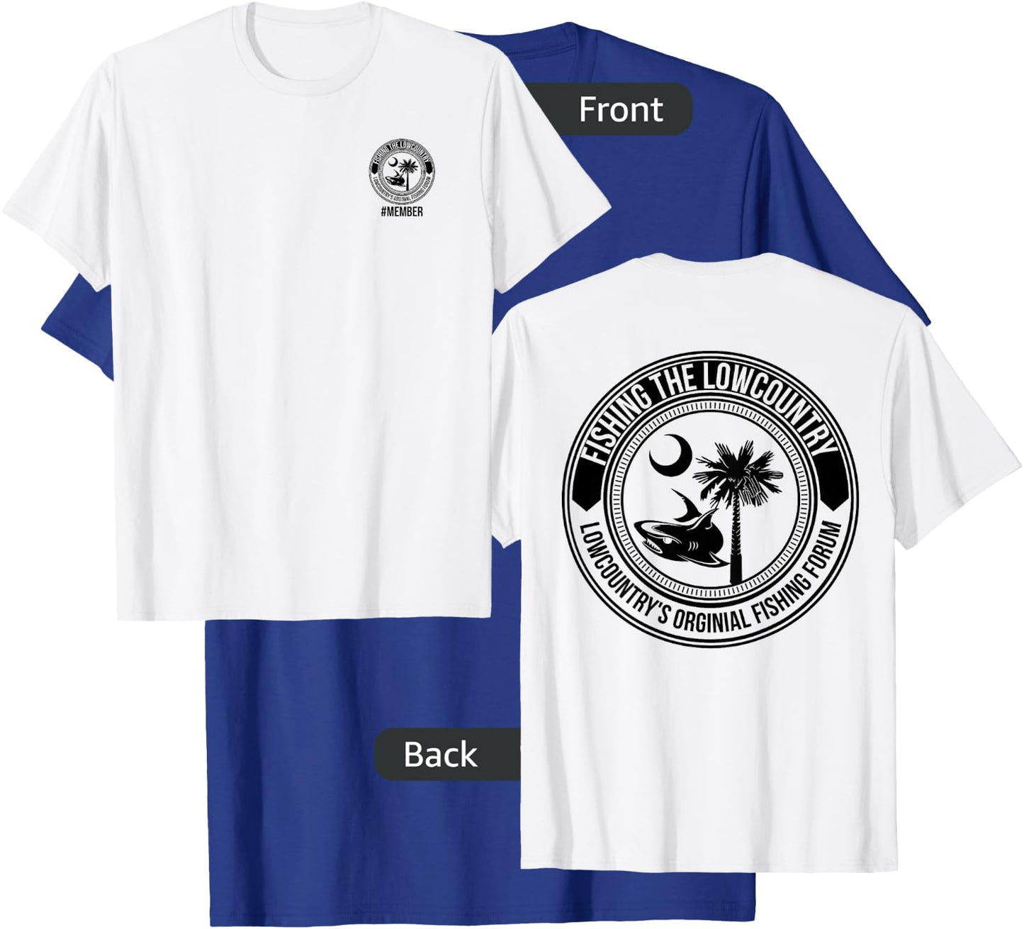 Fishing The Lowcountry Forum Beaufort Charleston T-Shirt - T-Shirt | Royal