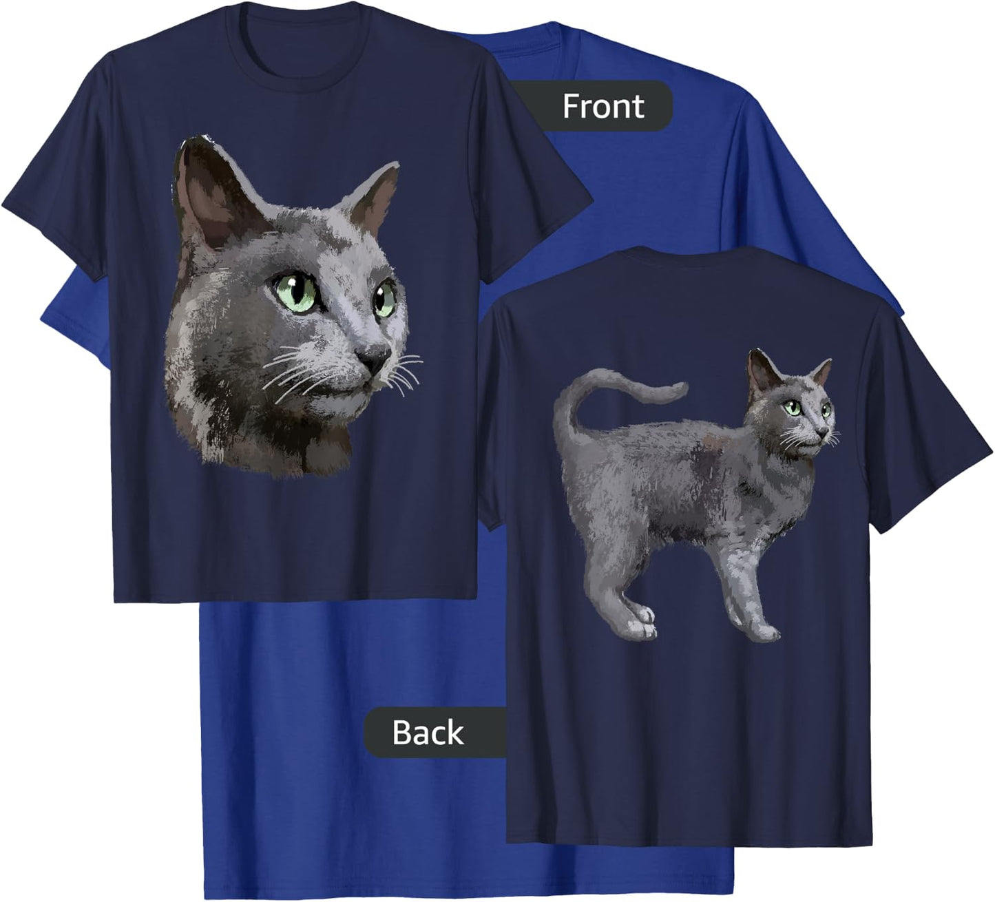 Russian Blue Cat T Shirt Men Women Kids T-Shirt - T-Shirt | Royal