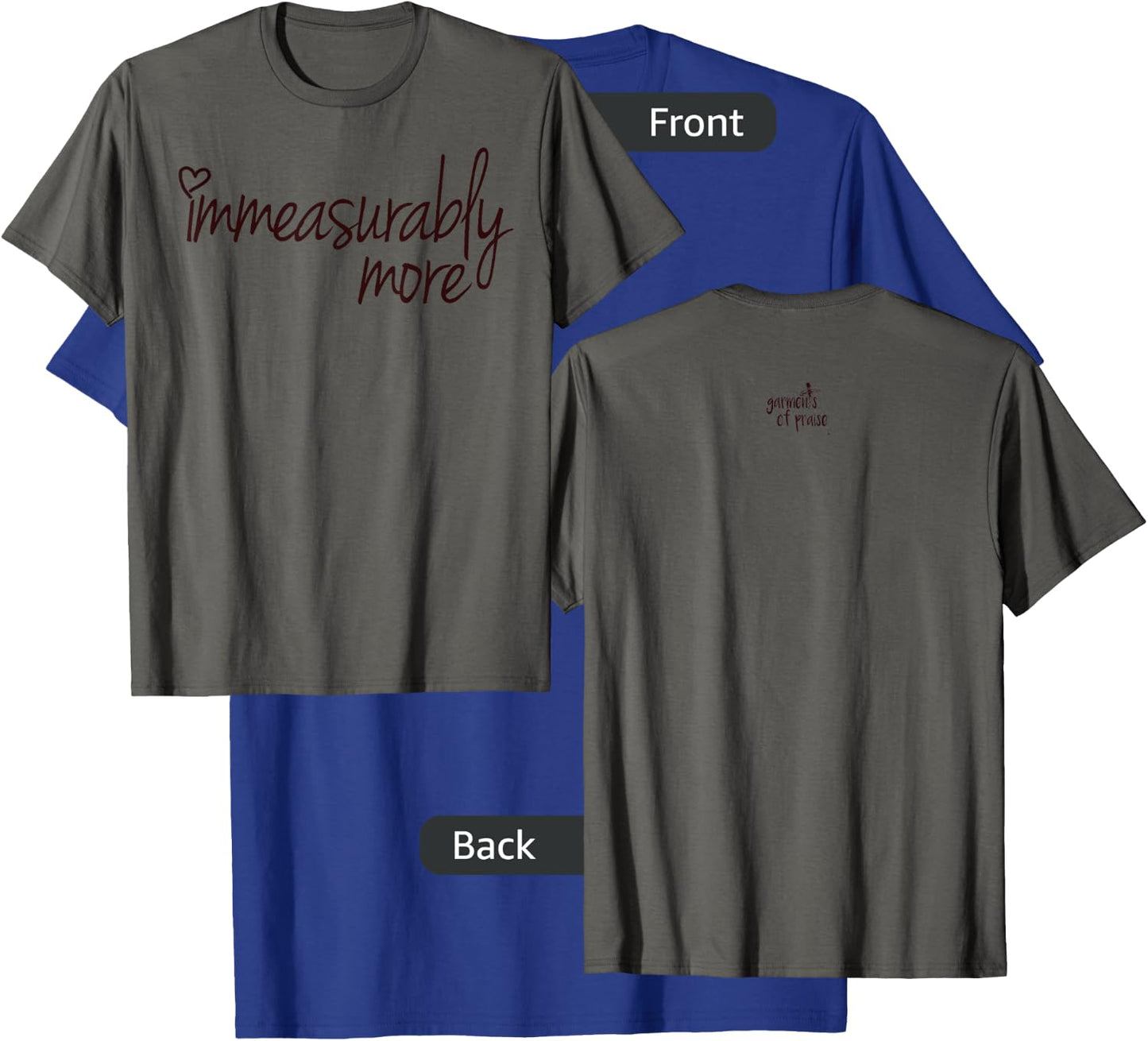 Ephesians 3:20 - Immeasurably More - Inspirational Christian T-Shirt - T-Shirt | Royal