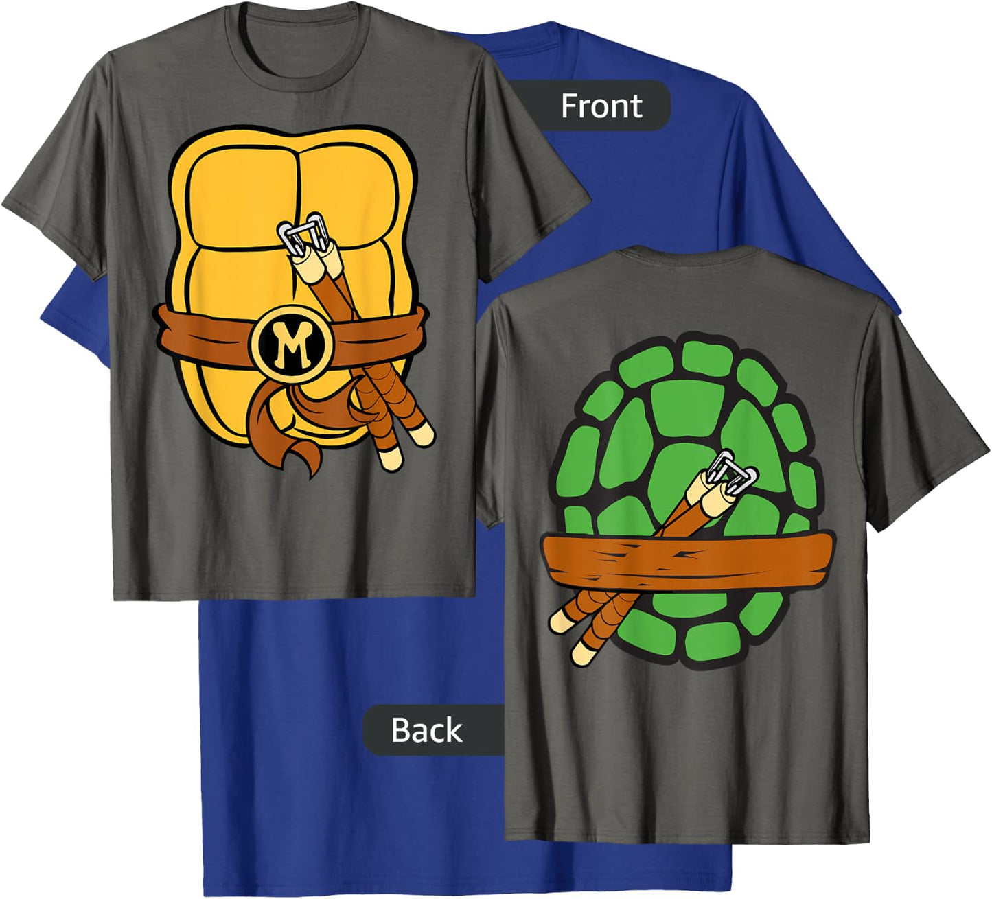 Teenage Mutant Ninja Turtles Michelangelo Shell T-Shirt - T-Shirt | Royal