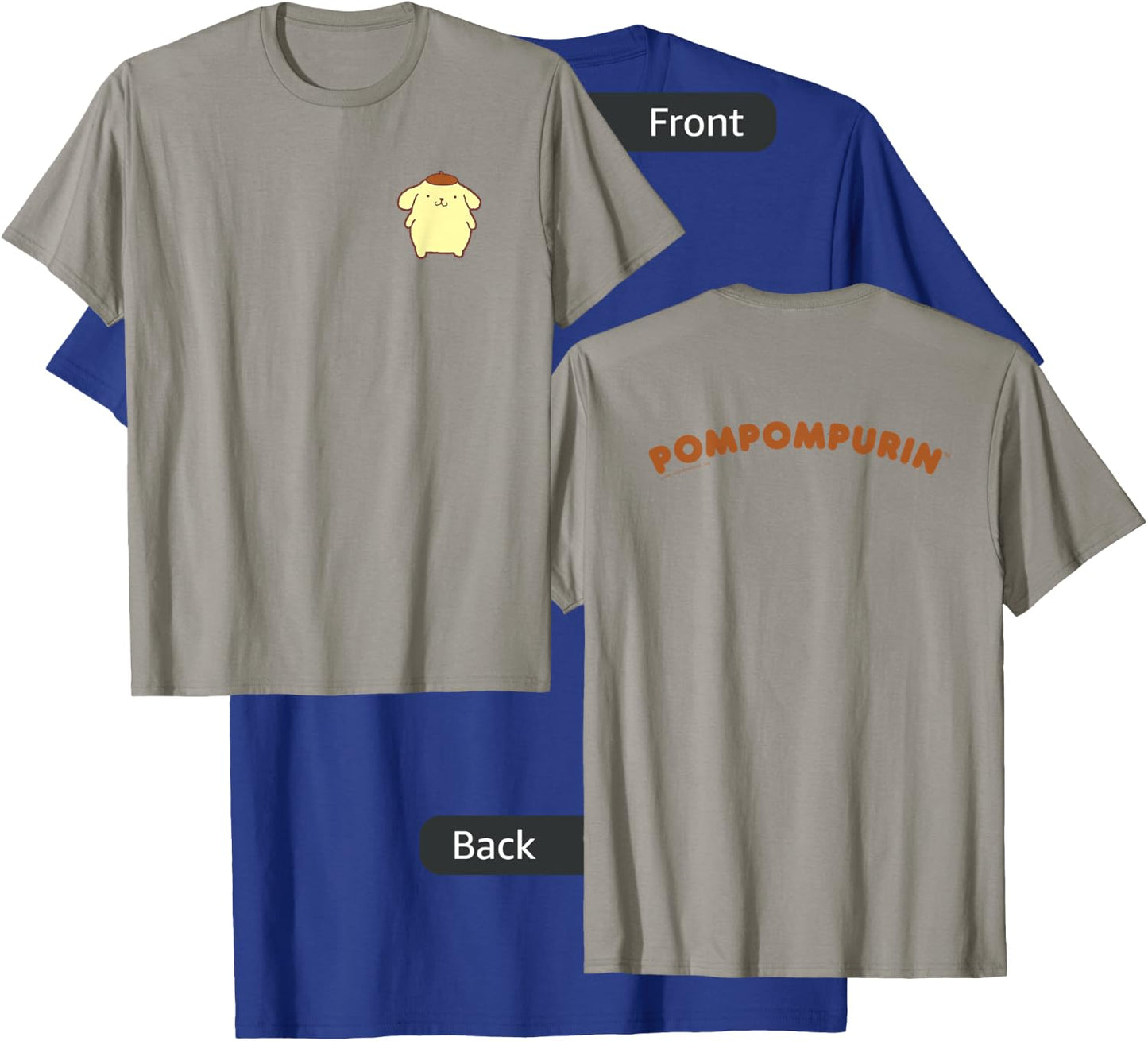 Sanrio Pompompurin Front and Back Logo Shirt T-Shirt - T-Shirt | Royal