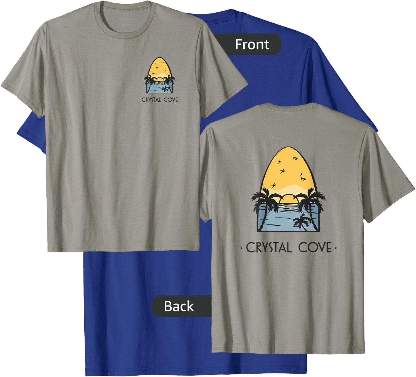 Crystal Cove Vintage Surf T-Shirt - T-Shirt | Royal