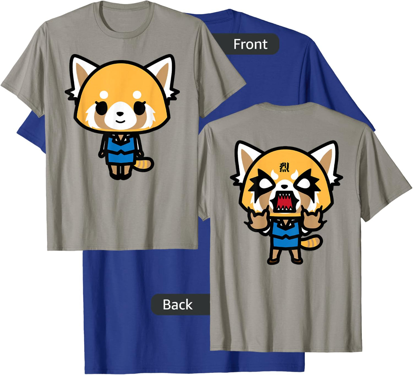 Aggretsuko Sweet Front and Rage Back Shirt T-Shirt - T-Shirt | Royal