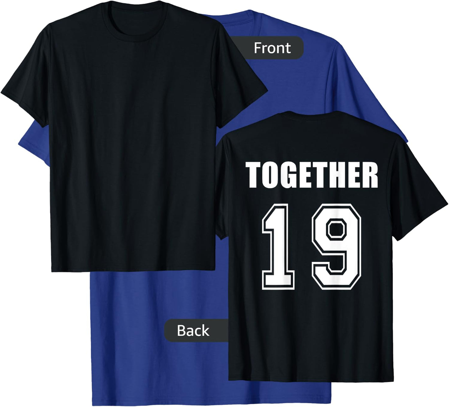 Together since 19xx- couple shirts-Lovers Shirts- King Queen T-Shirt - T-Shirt | Royal