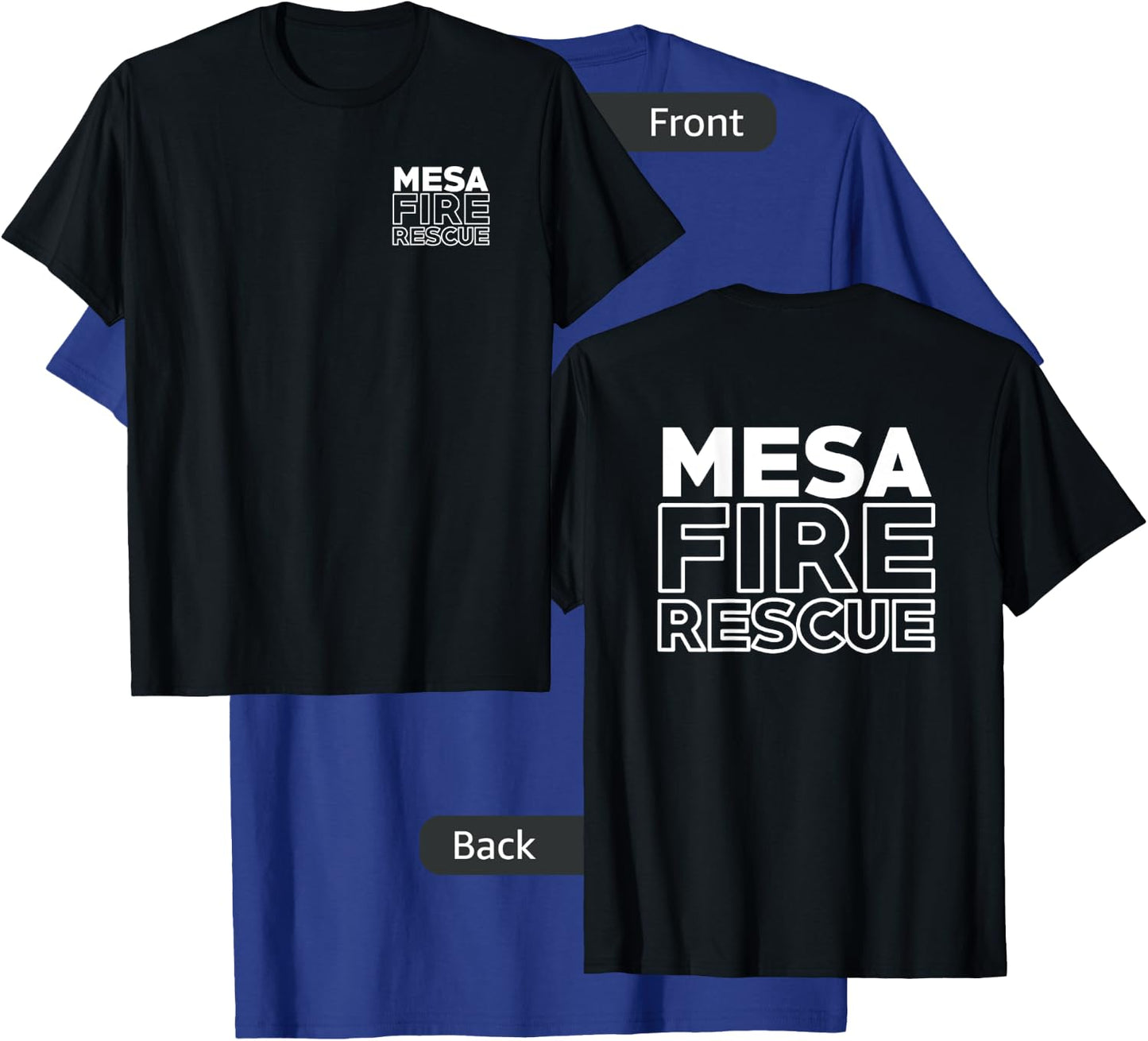 City of Mesa Fire Rescue Arizona Firefighter Duty T-Shirt - T-Shirt | Royal