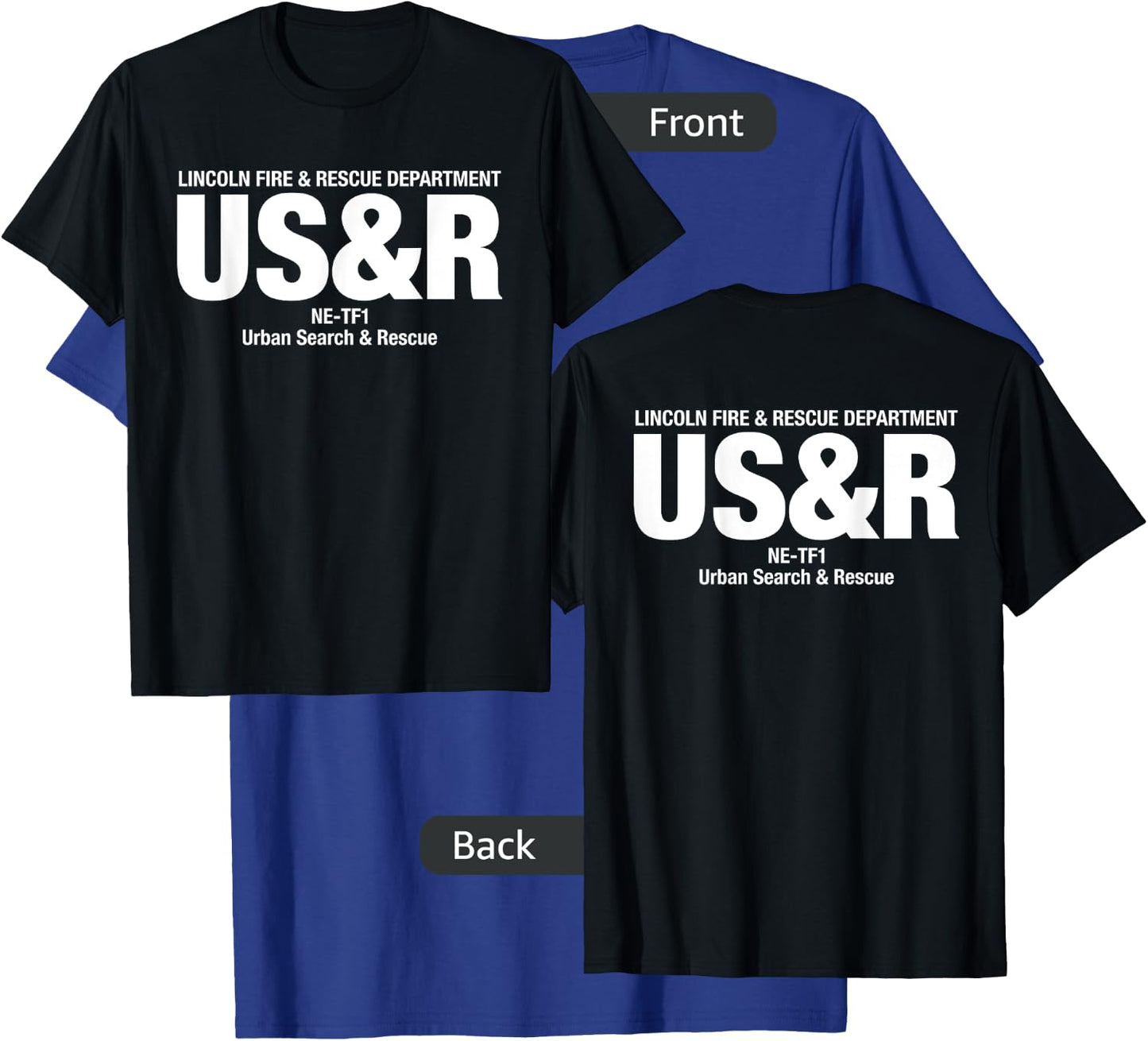 Urban Search & Rescue Nebraska Task Force 1 NE-TF1 Uniform T-Shirt - T-Shirt | Royal