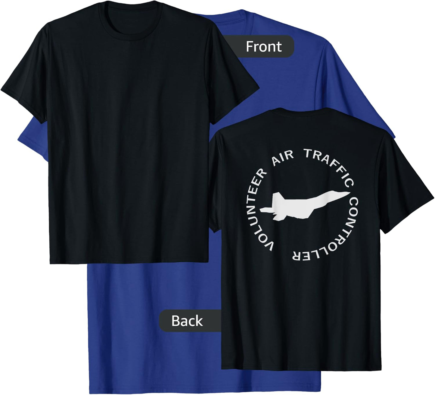 Volunteer Air Traffic Controller (back) T-Shirt - T-Shirt | Royal