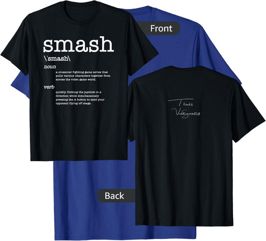 Thanks Videogames: Smash Definition Video Game T-Shirt - T-Shirt | Royal