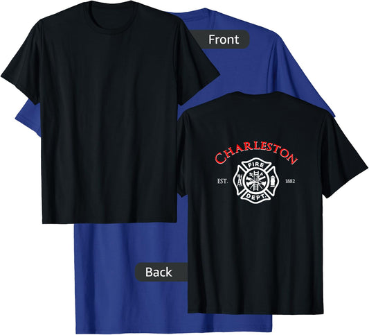 Charleston Fire Rescue South Carolina Firefighter T-Shirt - T-Shirt | Royal