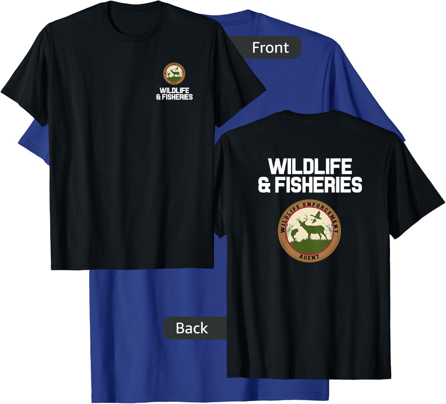 Wildlife Enforcement Officer Agent Uniform T-Shirt - T-Shirt | Royal