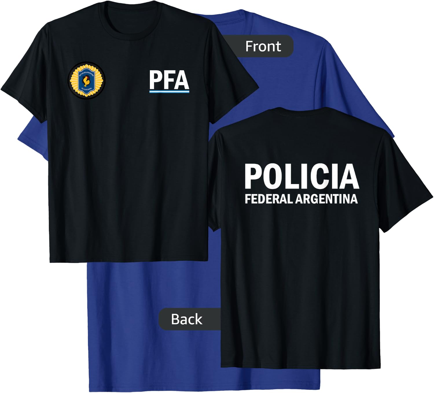 Argentina Police Apparel - Policia Federal Argentina T-Shirt - T-Shirt | Royal