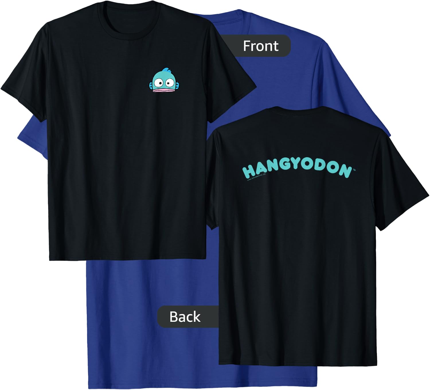 Hangyodon Front and Back Logo Shirt T-Shirt - T-Shirt | Royal