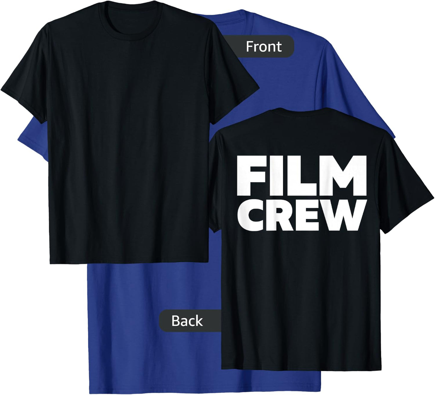 Film Crew Shirt Print On Back Filming Movie Set T-Shirt - T-Shirt | Royal