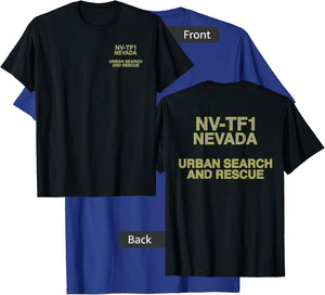 Urban Search & Rescue Nevada Task Force 1 NV-TF1 Duty T-Shirt - T-Shirt | Royal