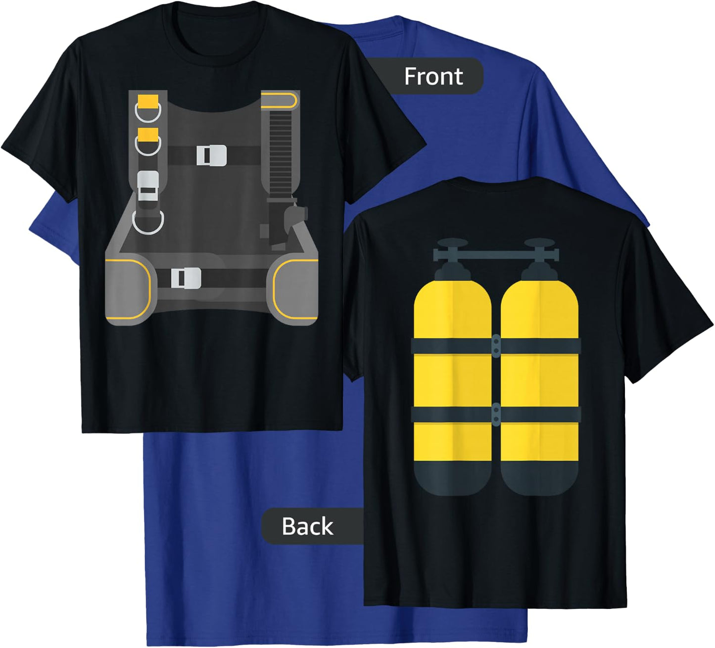 Scuba Diver Costume Last Minute Halloween T-Shirt - T-Shirt | Royal