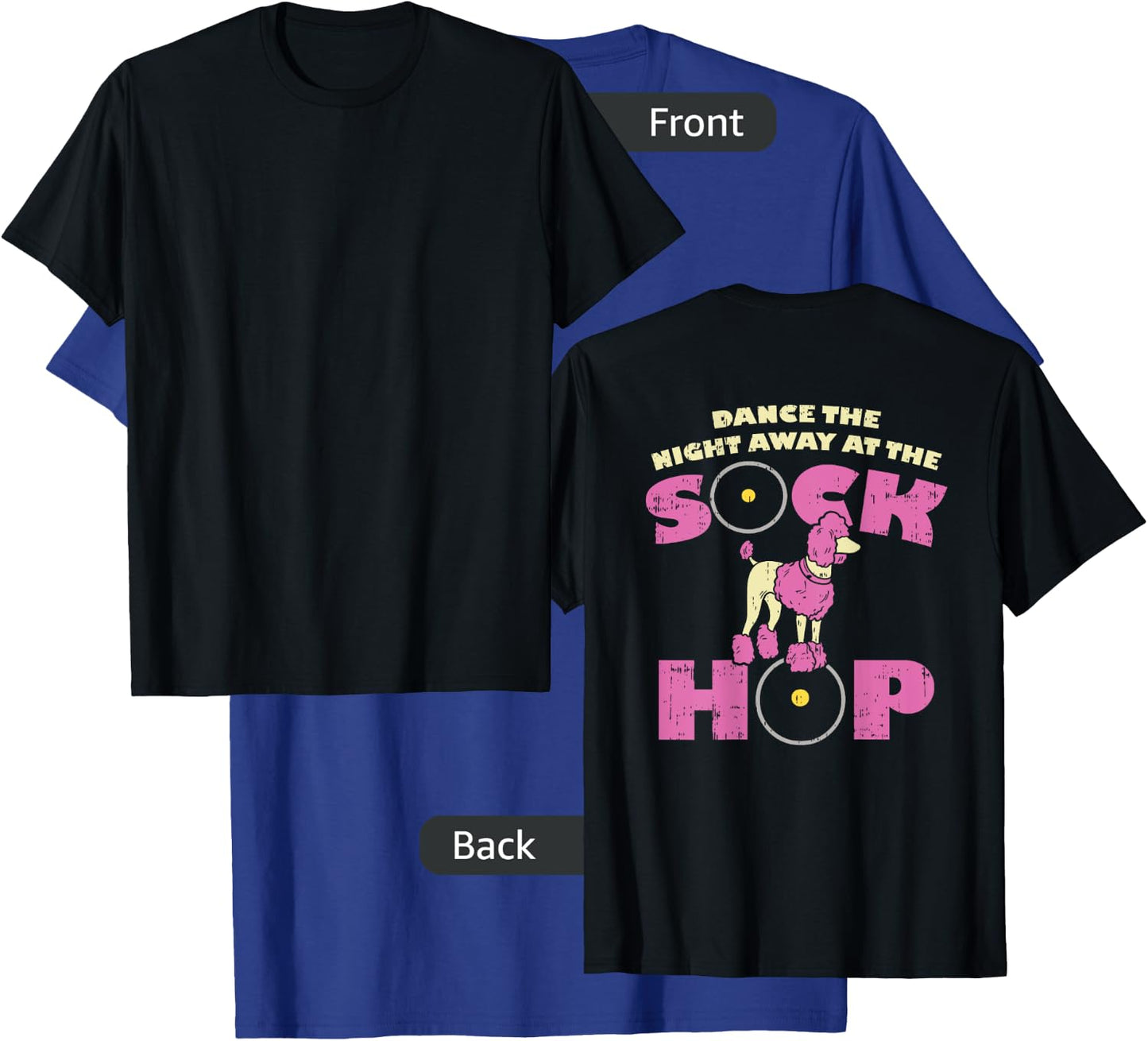 Sock Hop Party Attire 50s Pink Poodle T-Shirt - T-Shirt | Royal