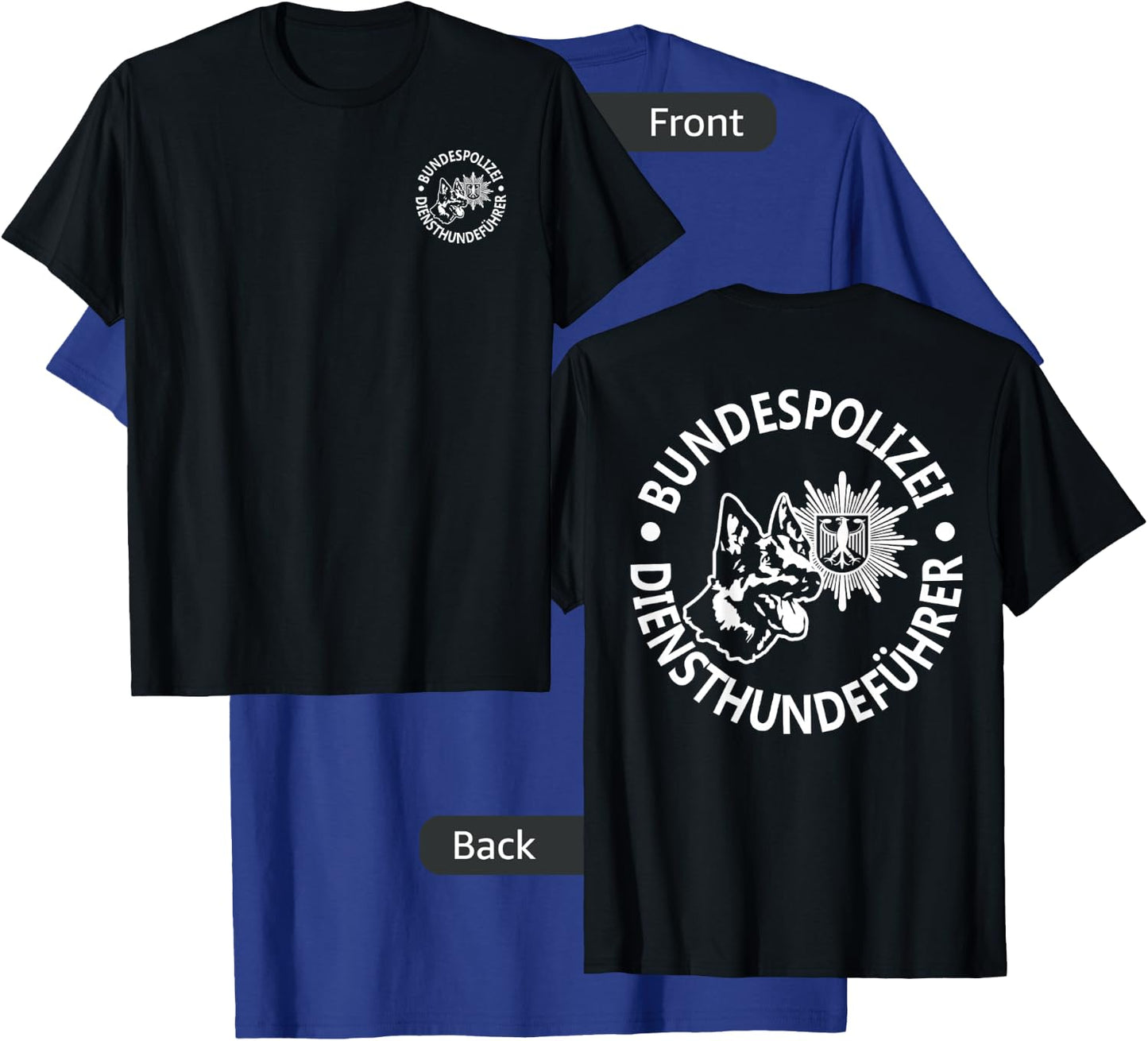 Germany K9 Police Bundespolizei T-Shirt - T-Shirt | Royal