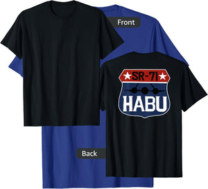SR-71 Blackbird Distressed HABU T-Shirt - T-Shirt | Royal