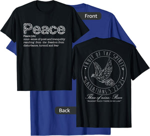 Christian Graphic Peace T-Shirt - T-Shirt | Royal