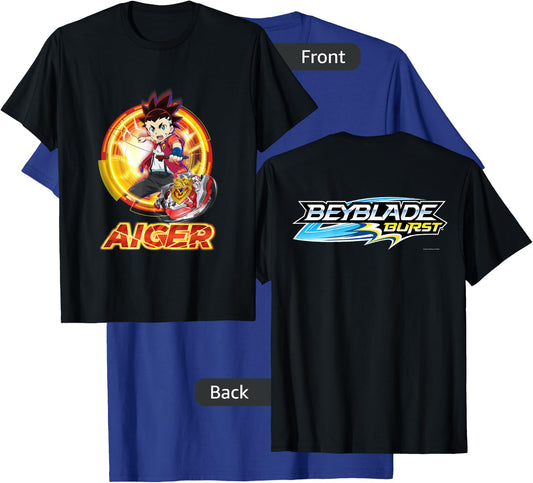 Beyblade Burst Turbo Aiger T-Shirt - T-Shirt | Royal