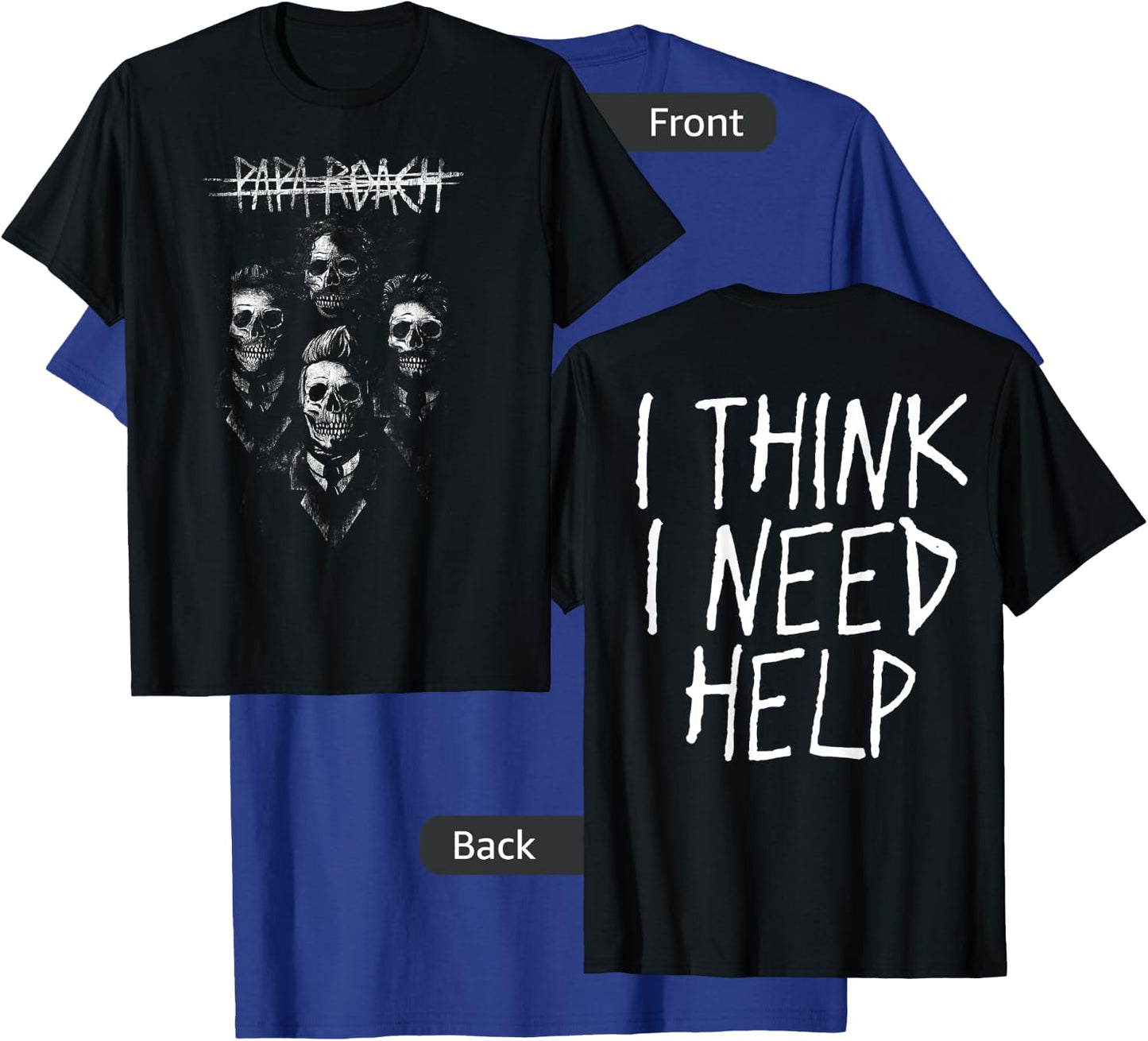 Papa Roach - Official Merchandise - I Need Help Portrait T-Shirt - T-Shirt | Royal