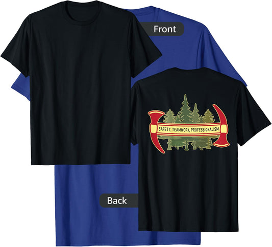 DESIGN ON BACK - Hotshot Motto Wildland Forest Firefighter T-Shirt - T-Shirt | Royal