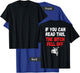 Printed on Back-If You Can Read This The Bitch Fell Off T-Shirt - T-Shirt | Royal