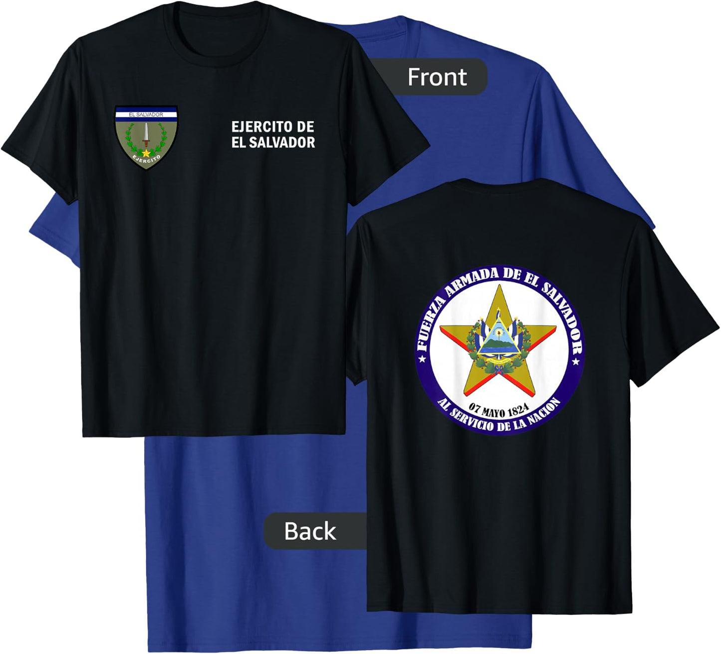 Fuerza Armada El Salvador Army - Ejercito de El Salvador T-Shirt - T-Shirt | Royal