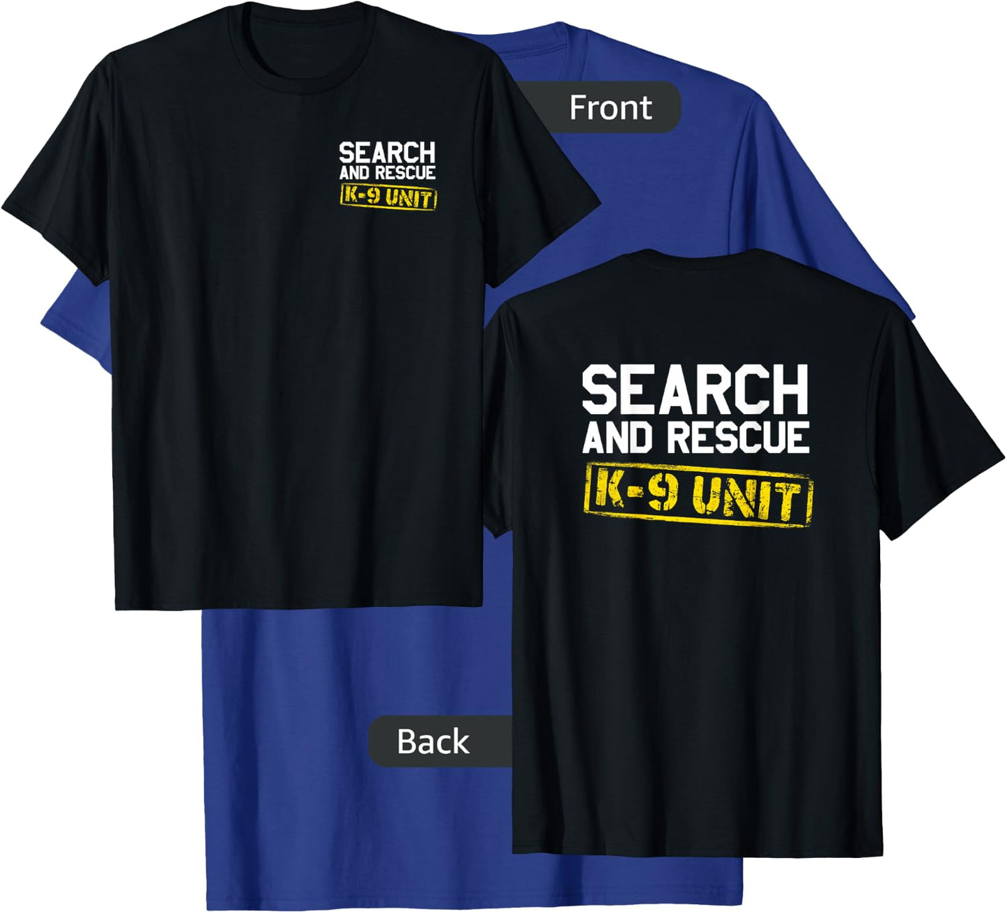 K9 Thin Orange Line Search & Rescue SAR K-9 Team T-Shirt - T-Shirt | Royal