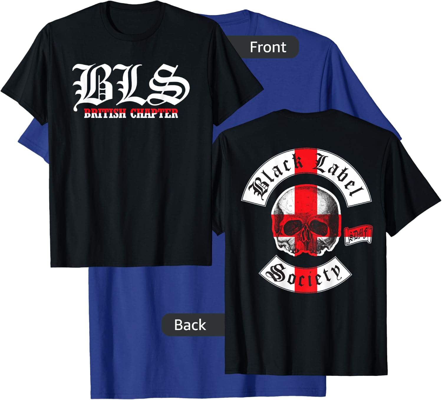 Black Label Society England Chapter T-Shirt - T-Shirt | Royal