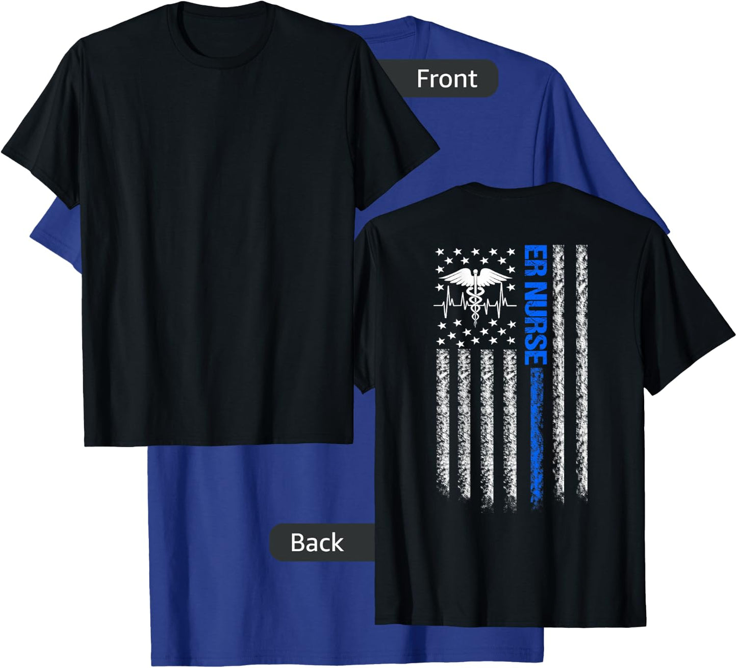 ER Nurse T shirt Nursing ER EMT Nurse T-Shirt - T-Shirt | Royal