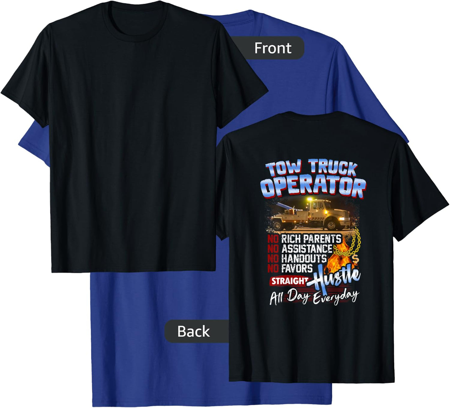 Tow Truck Operator Shirt T-Shirt - T-Shirt | Royal