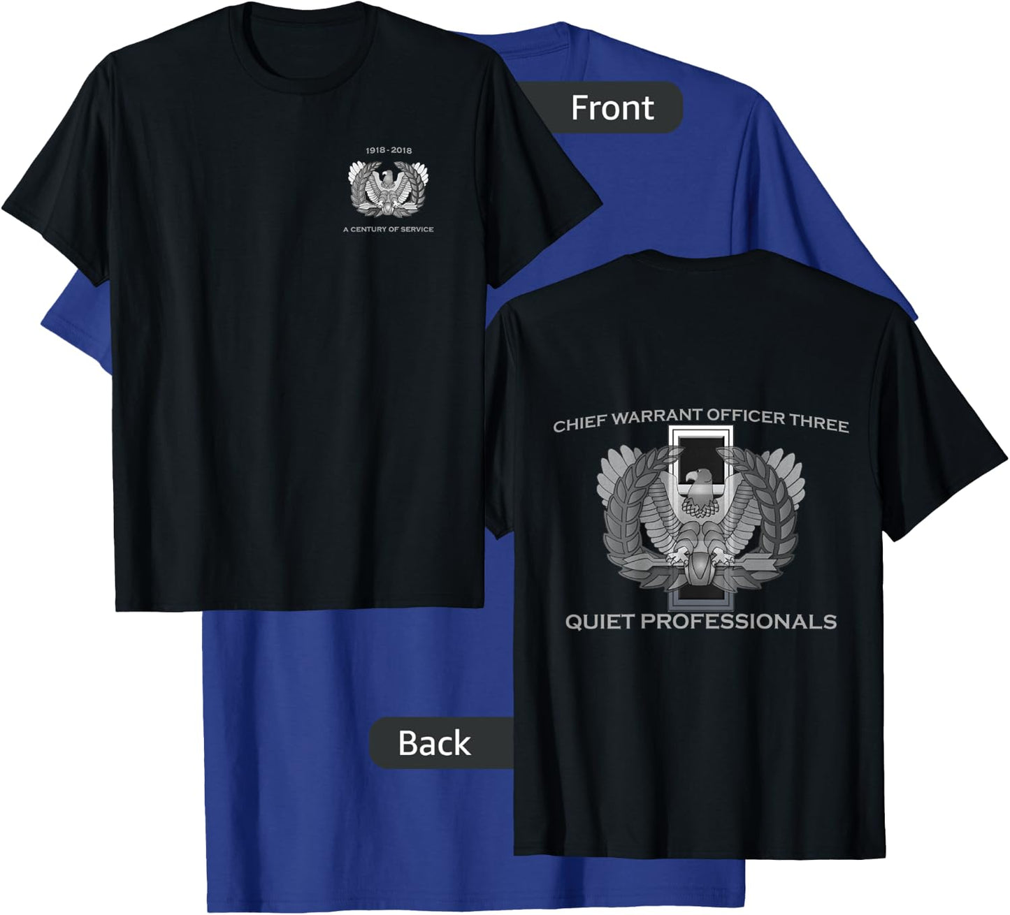 Chief Warrant Officer Three CW3 Eagle Rising Premium T-Shirt - T-Shirt | Royal