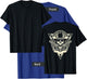 Skull Motorcycle Shirt Biker Cowboy Hat Outlaw Guns T-Shirt - T-Shirt | Royal