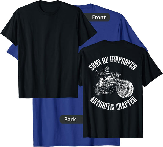 Sons of Ibuprofen Arthritis Chapter Biker BACK T-Shirt - T-Shirt | Royal