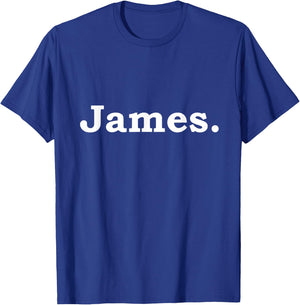 James Name Funny Gift T-Shirt - T-Shirt | Royal