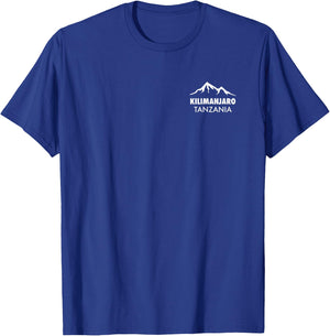 Mt. Kilimanjaro Apparel -Adults, Kids Black Cotton 60%, Polyester 40% Short Sleeve Classic Fit T-Shirt - T-Shirt | Royal