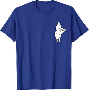 Cat Butthole Shirt Pocket Offensive Animal Butt Cat Lady T-Shirt - T-Shirt | Royal