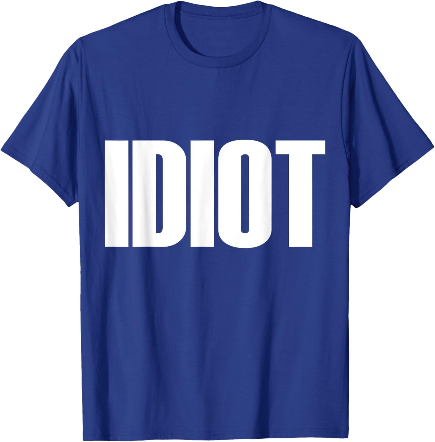 Men's Idiot t shirt - idiot shirt - idiot Small Black T-Shirt - T-Shirt | Royal